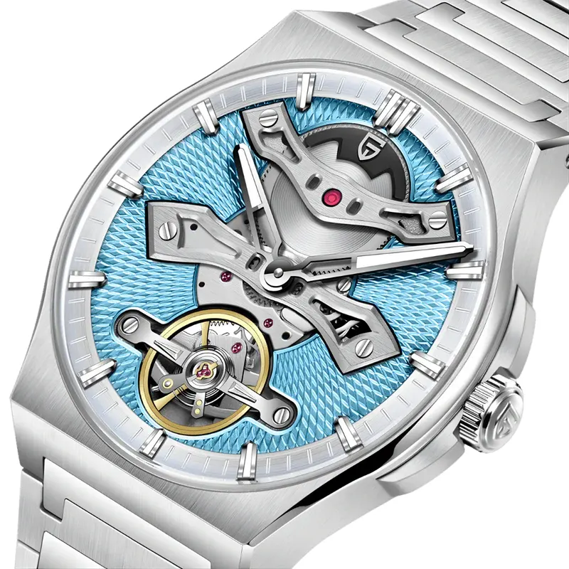 Pagani Design Tourbillon Style Automatic Tiffani Blue Dial Men's Watch- PD-YS028
